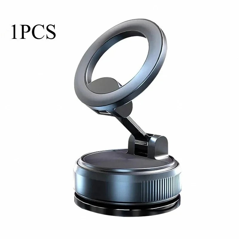 Magnetic Car Phone Mount, Strong Suction, 360° Rotation, iPhone, Android
